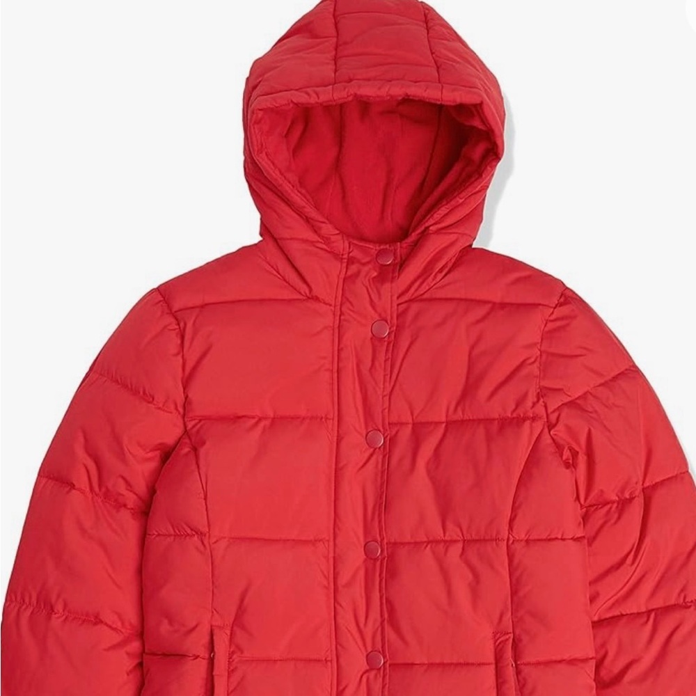 NWT Amazon Essentials Women’s Heavyweight Long-Sleeve Hooded Puffer Coat